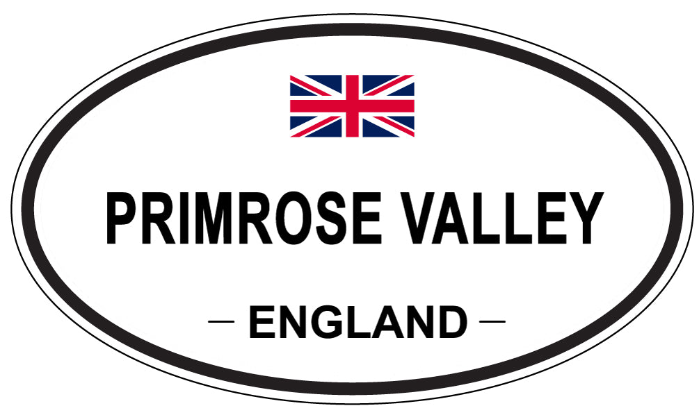PRIMROSE VALLEY, England - Oval Magnet