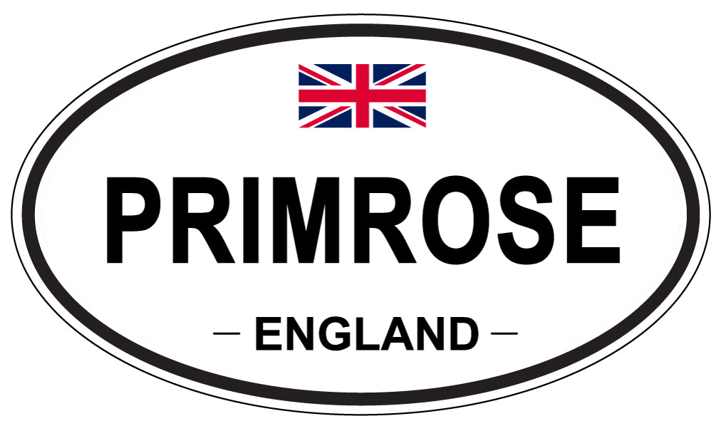 PRIMROSE, ENGLAND - Oval Sticker
