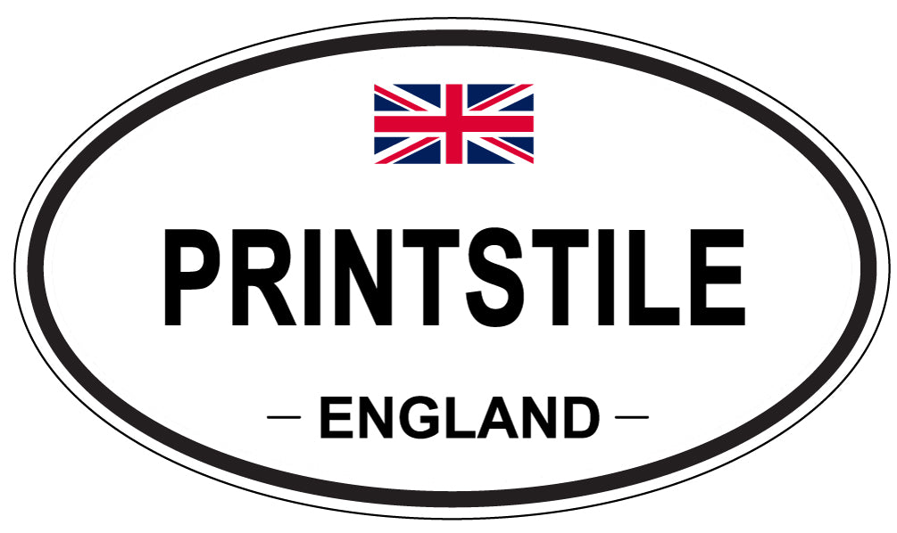 PRINTSTILE, England - Oval Magnet