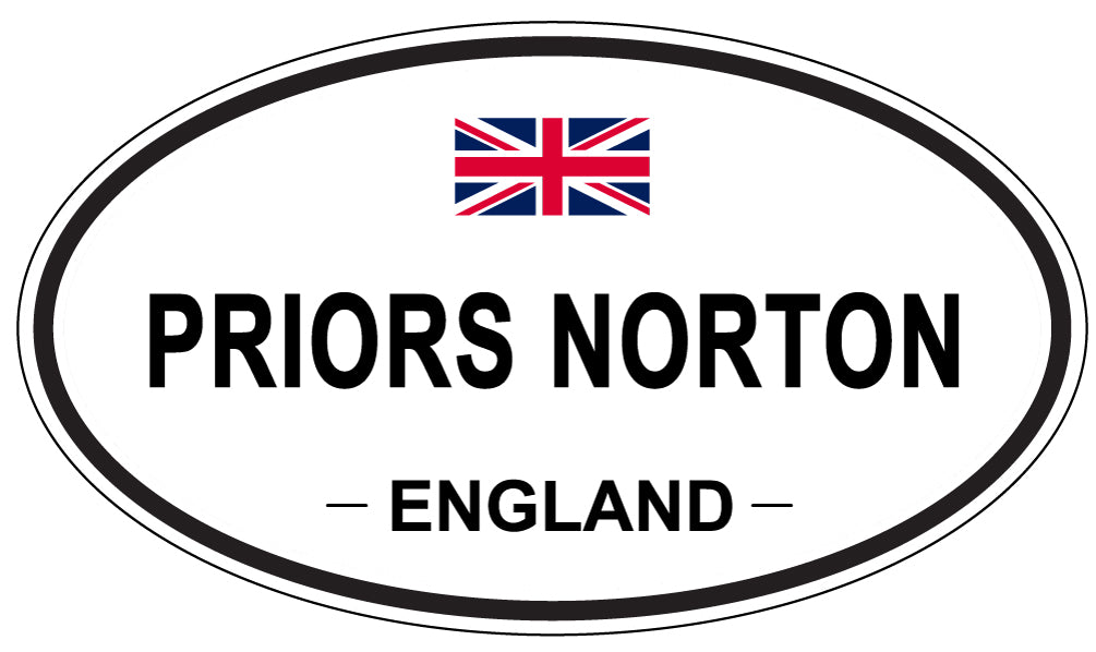 PRIORS NORTON, England - Oval Magnet