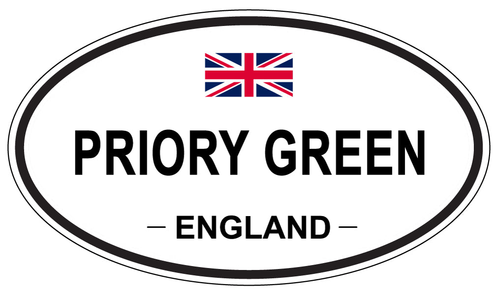 PRIORY GREEN, England - Oval Magnet
