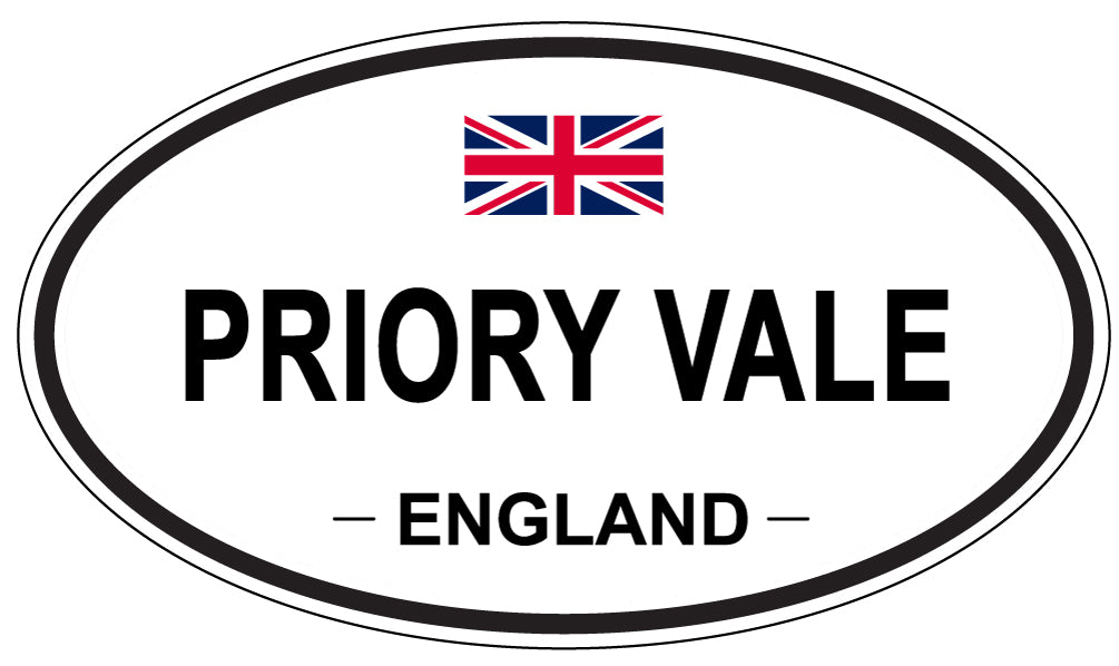 PRIORY VALE, England - Oval Magnet