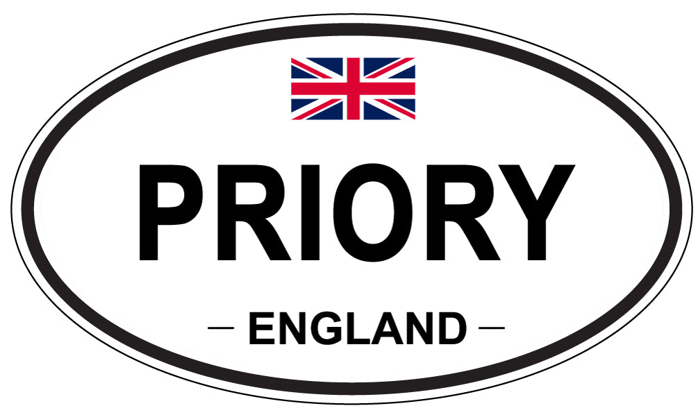 PRIORY, England - Oval Magnet