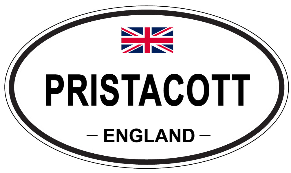 PRISTACOTT, England - Oval Magnet