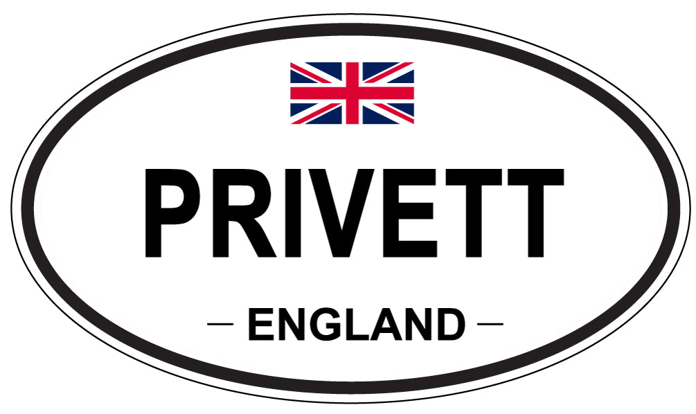 PRIVETT, England - Oval Magnet