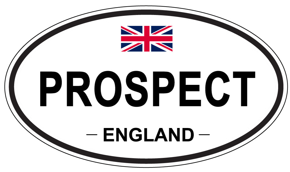 PROSPECT, England - Oval Magnet