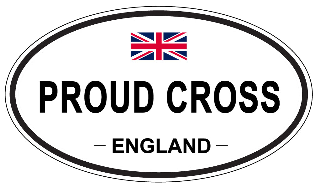 PROUD CROSS, England - Oval Magnet