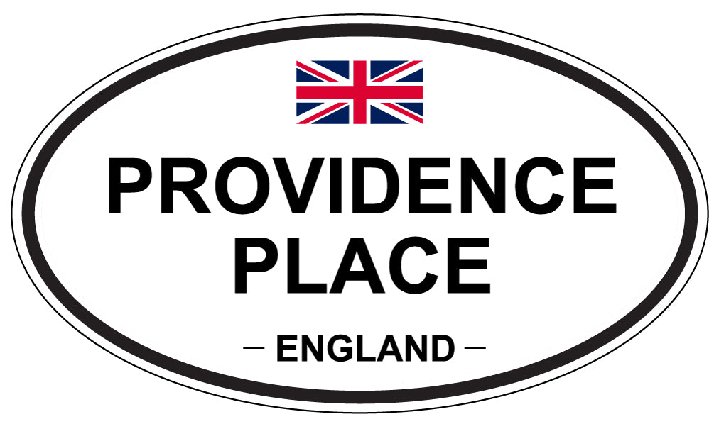 PROVIDENCE PLACE, England - Oval Magnet