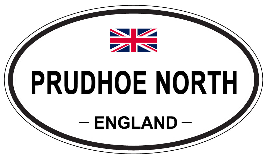 PRUDHOE NORTH, ENGLAND - Oval Sticker