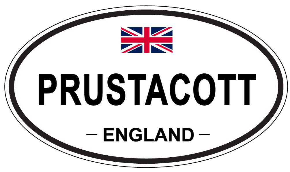 PRUSTACOTT, England - Oval Magnet