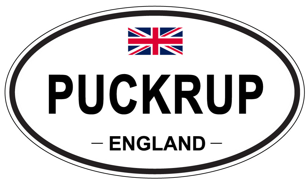 PUCKRUP, England - Oval Magnet