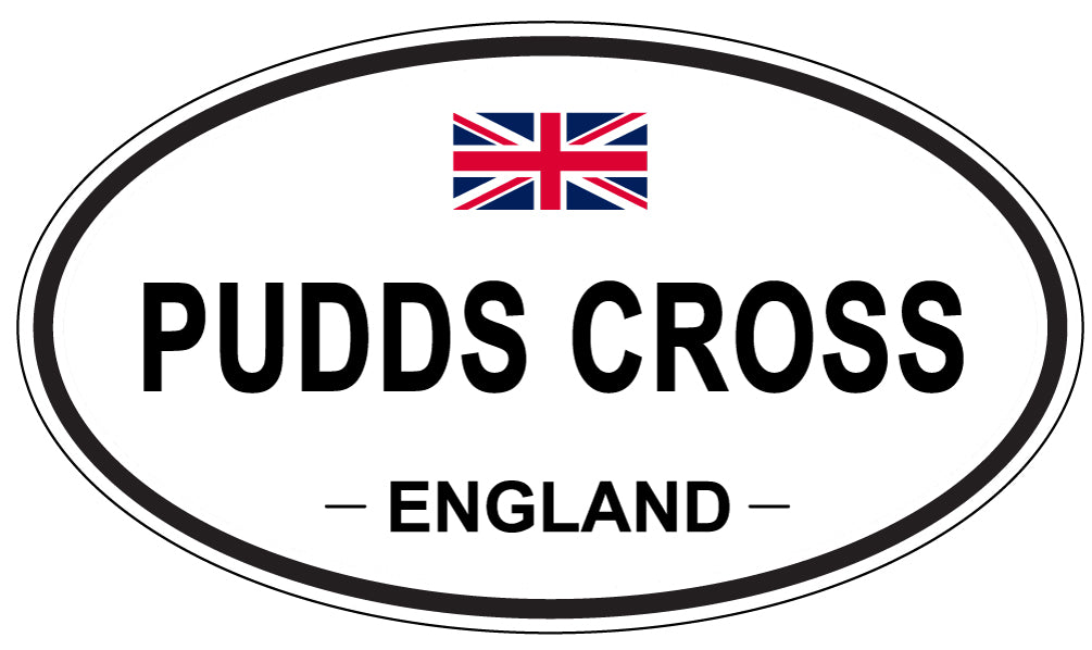 PUDDS CROSS, England - Oval Magnet