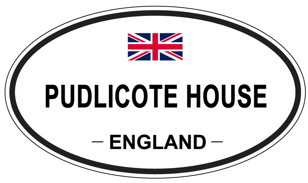 PUDLICOTE HOUSE, England - Oval Magnet