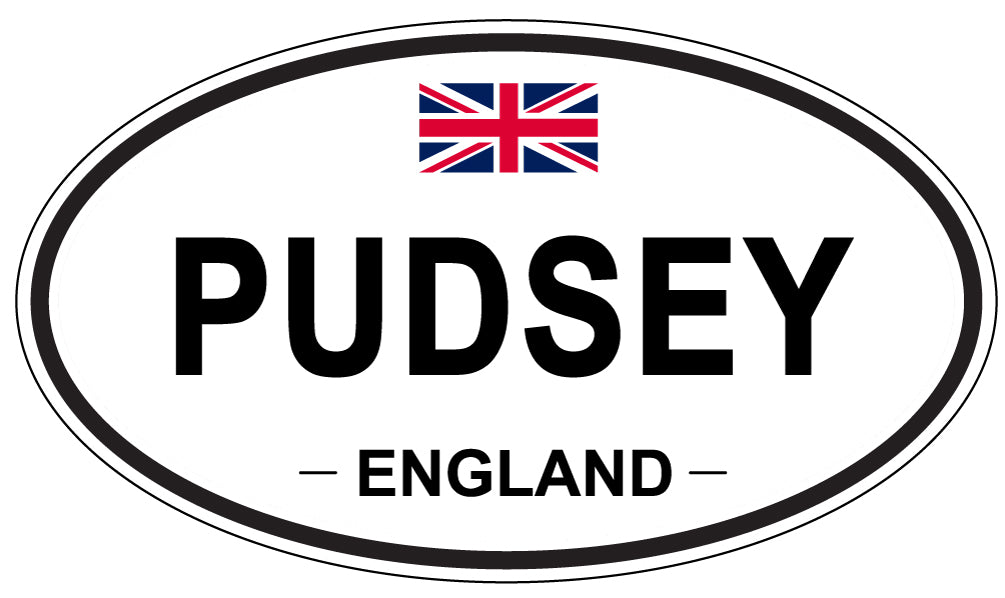 PUDSEY, England - Oval Magnet