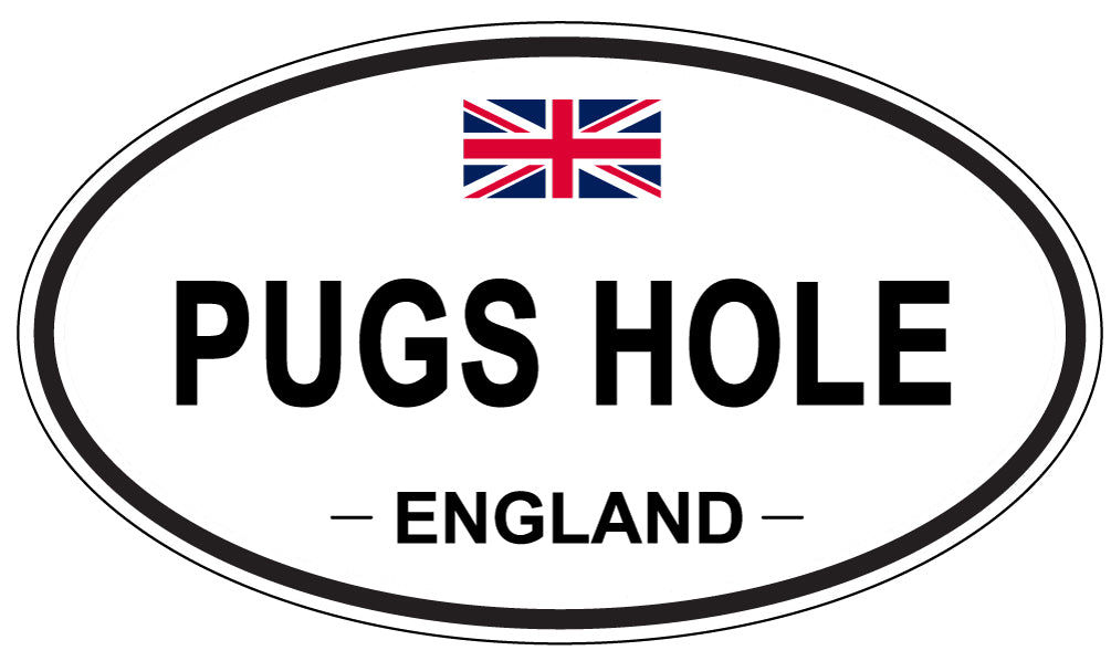 PUGS HOLE, England - Oval Magnet