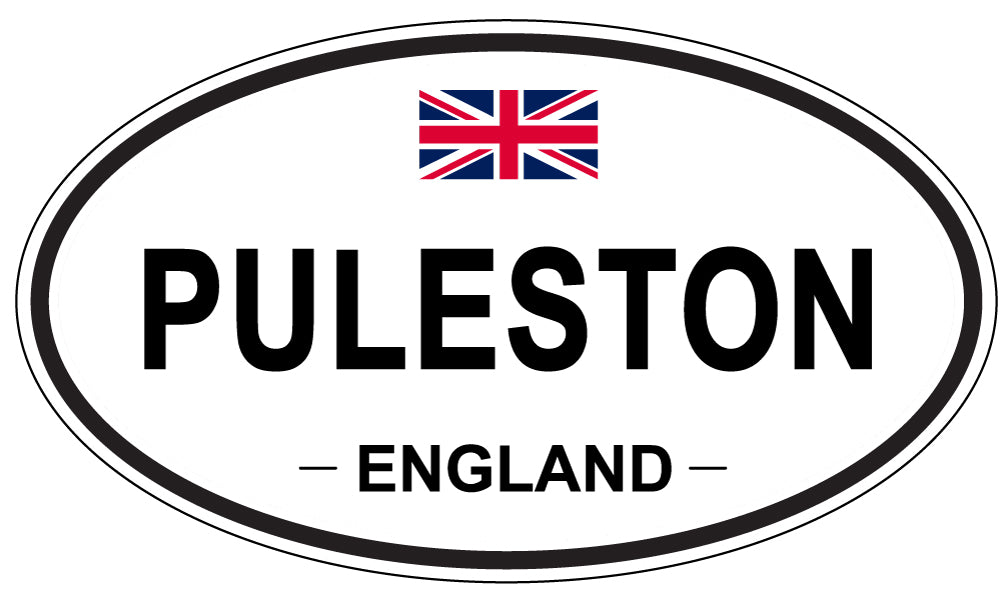 PULESTON, ENGLAND - Oval Sticker
