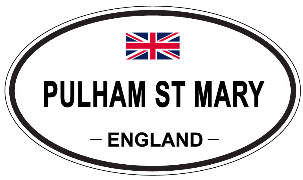PULHAM ST MARY, England - Oval Magnet