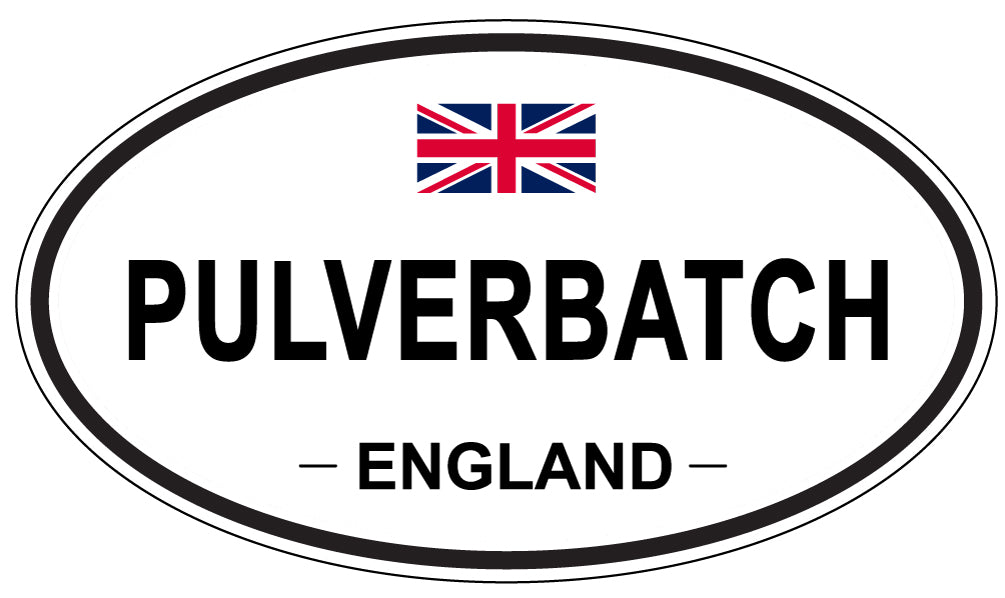 PULVERBATCH, England - Oval Magnet
