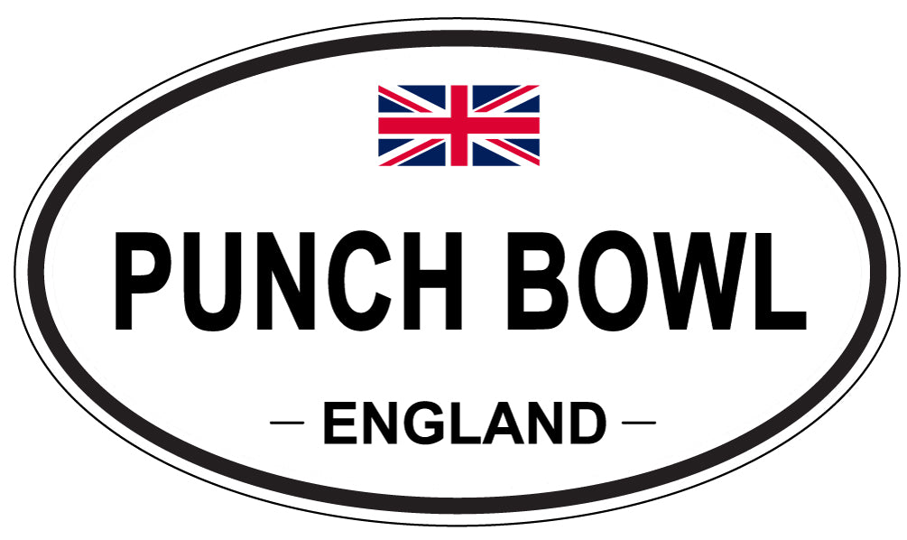 PUNCH BOWL, England - Oval Magnet