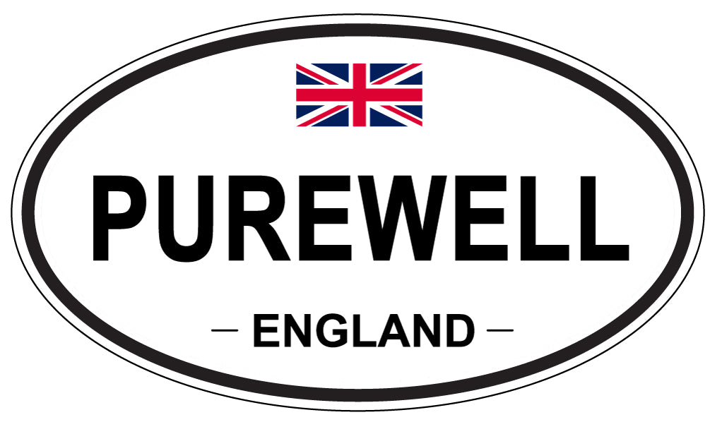 PUREWELL, ENGLAND - Oval Sticker