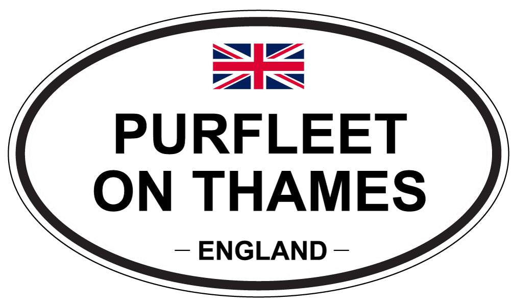 PURFLEET ON THAMES, England - Oval Magnet