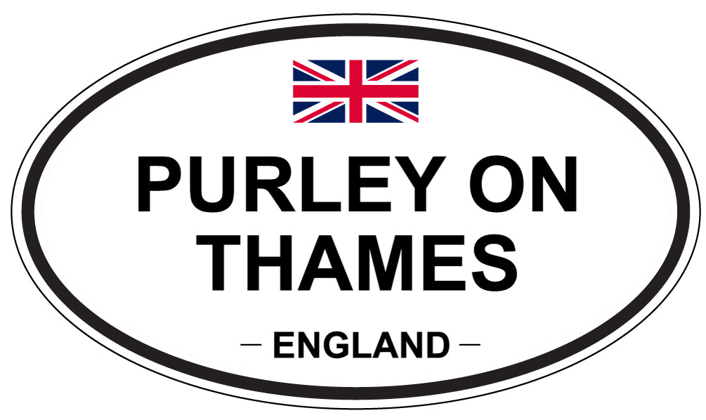 PURLEY ON THAMES, England - Oval Magnet