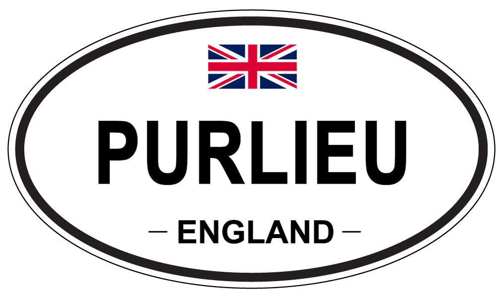PURLIEU, ENGLAND - Oval Sticker