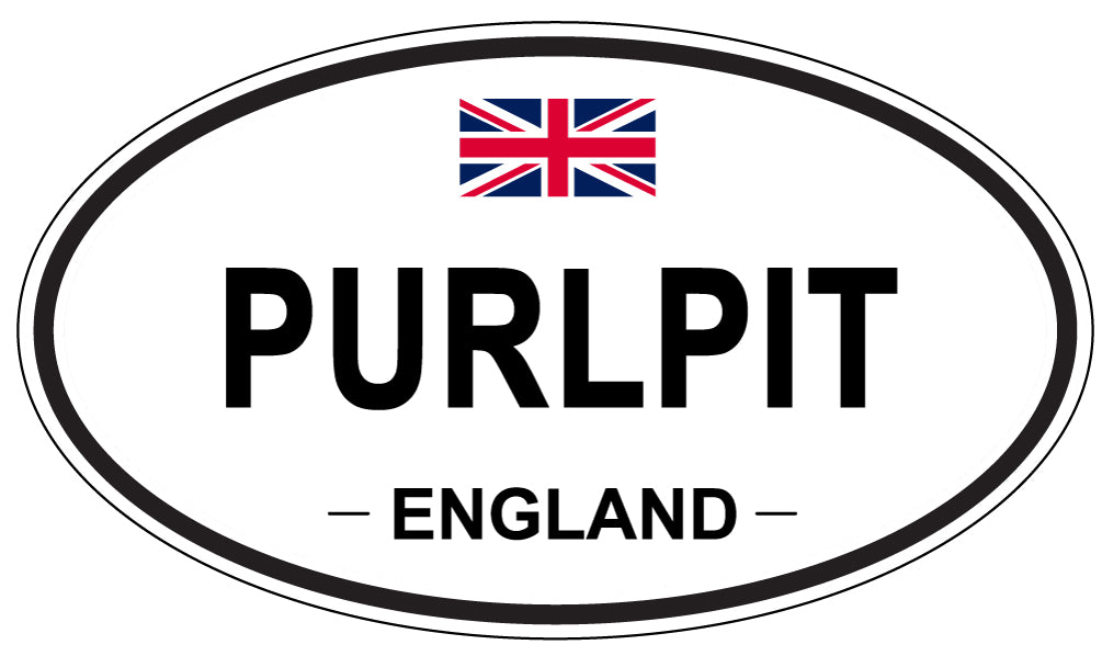 PURLPIT, England - Oval Magnet