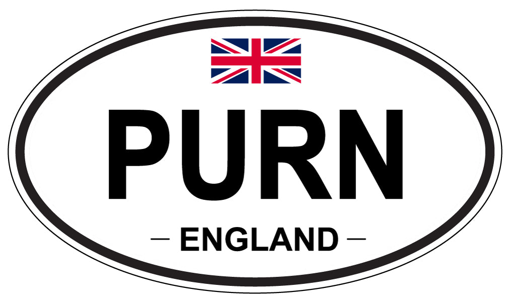 PURN, England - Oval Magnet