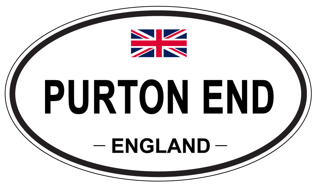 PURTON END, ENGLAND - Oval Sticker