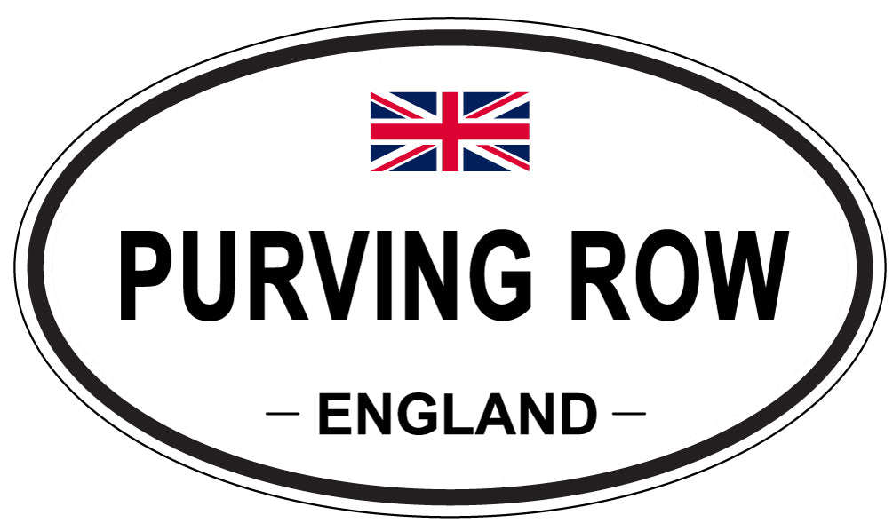 PURVING ROW, England - Oval Magnet