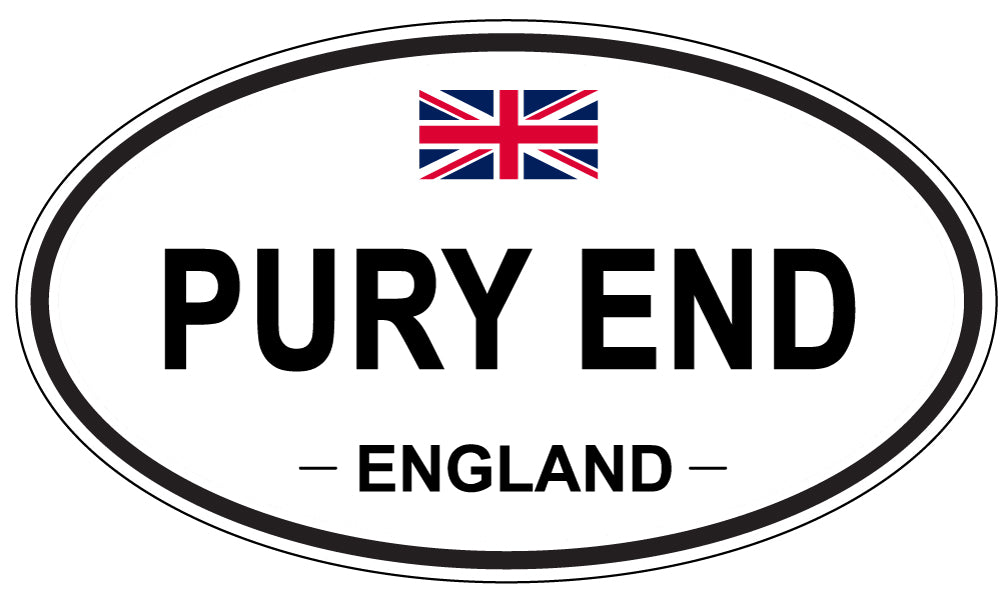 PURY END, England - Oval Magnet