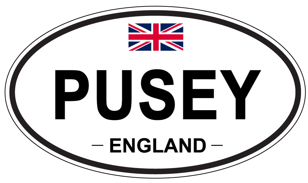 PUSEY, England - Oval Magnet