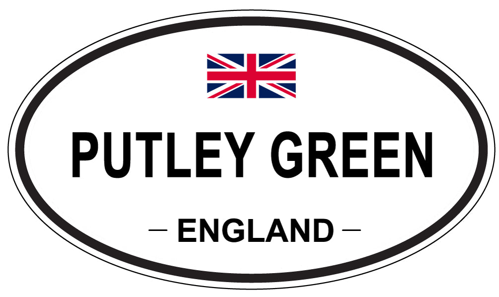 PUTLEY GREEN, ENGLAND - Oval Sticker