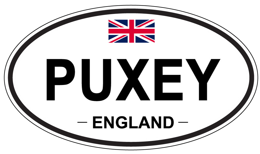 PUXEY, ENGLAND - Oval Sticker