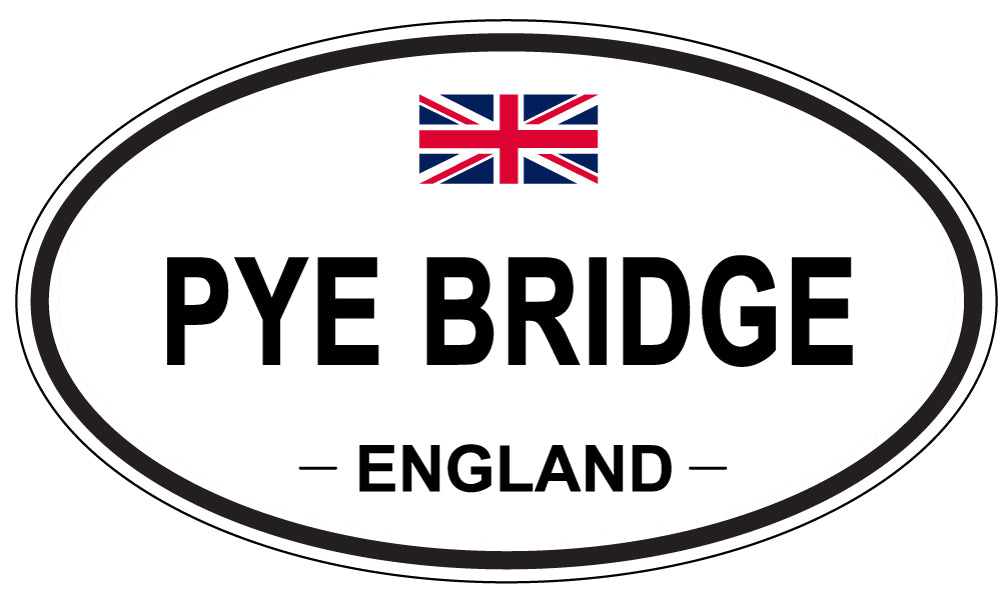 PYE BRIDGE, England - Oval Magnet