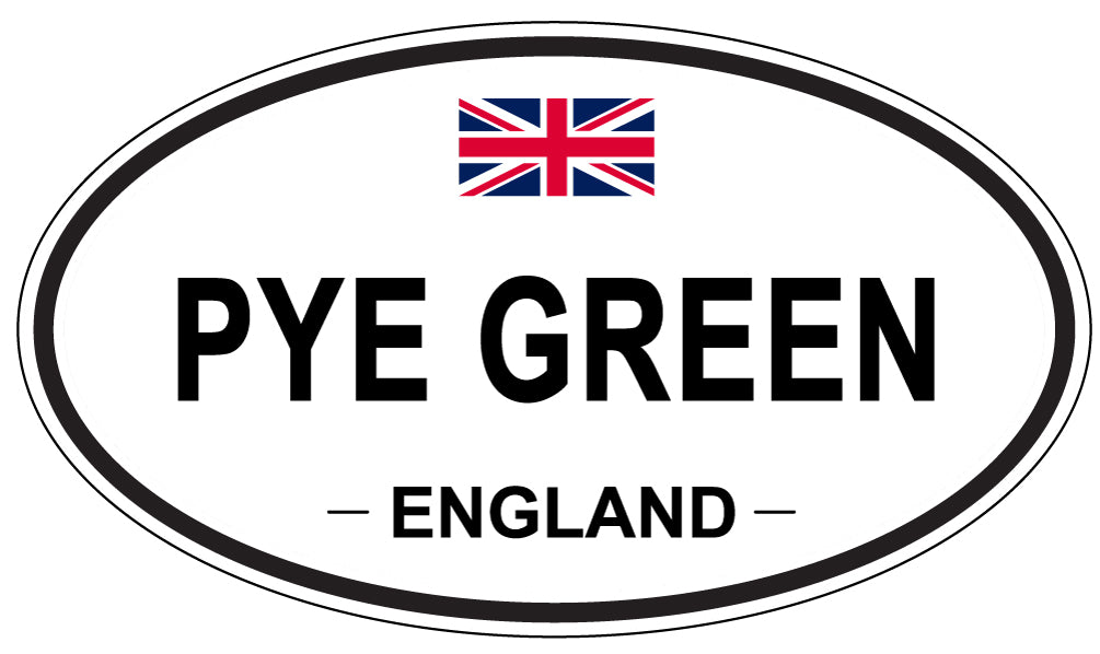PYE GREEN, England - Oval Magnet