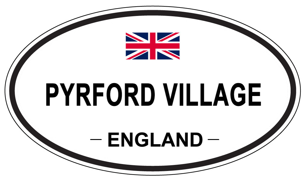PYRFORD VILLAGE, England - Oval Magnet