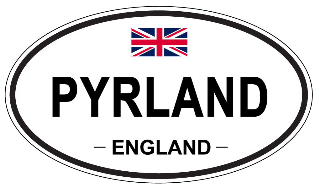 PYRLAND, England - Oval Magnet