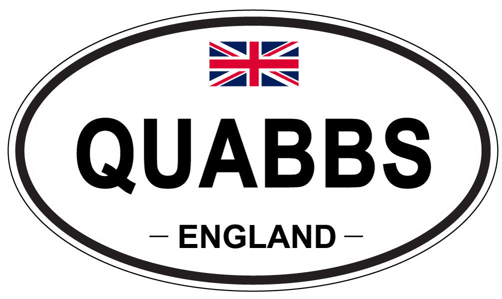 QUABBS, England - Oval Magnet