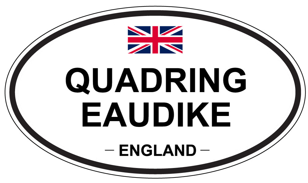 QUADRING EAUDIKE, England - Oval Magnet