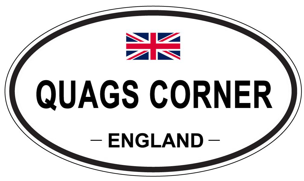 QUAGS CORNER, England - Oval Magnet