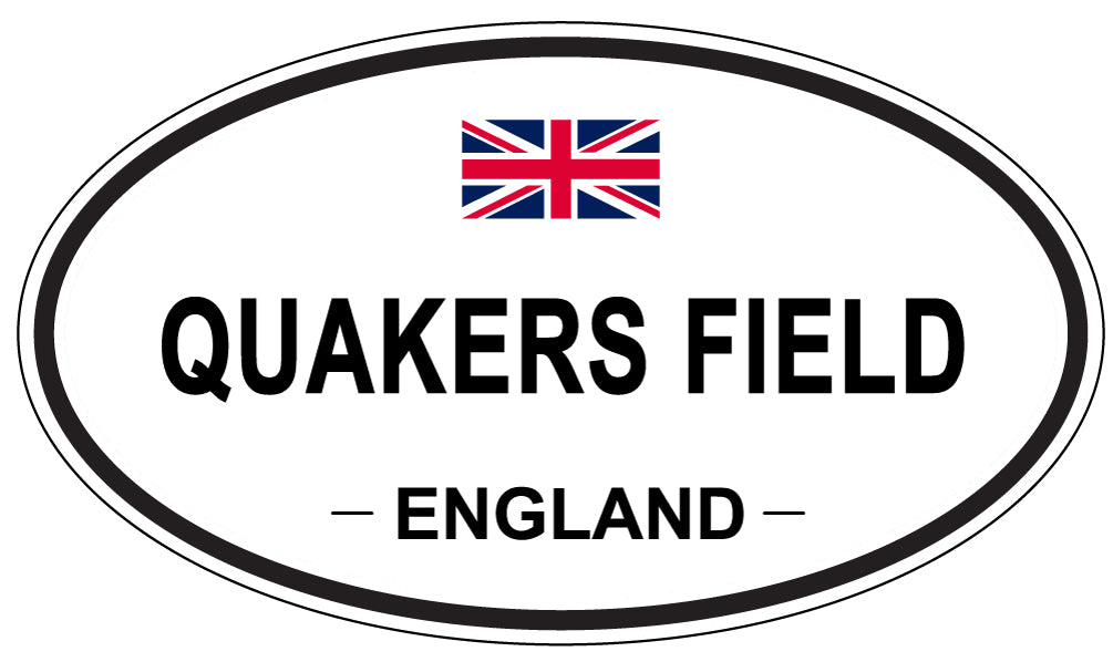 QUAKERS FIELD, England - Oval Magnet