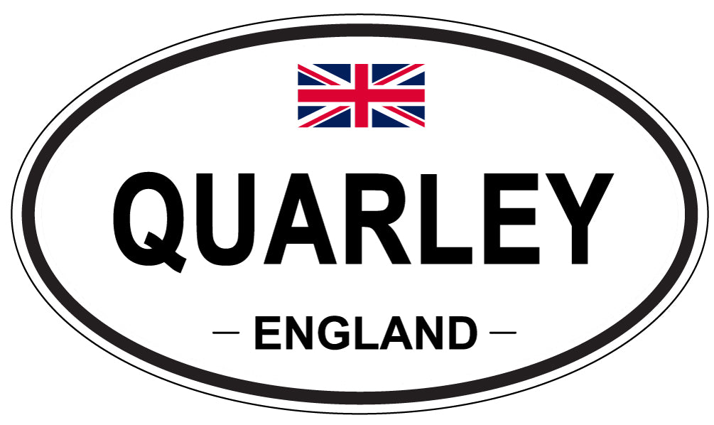 QUARLEY, England - Oval Magnet