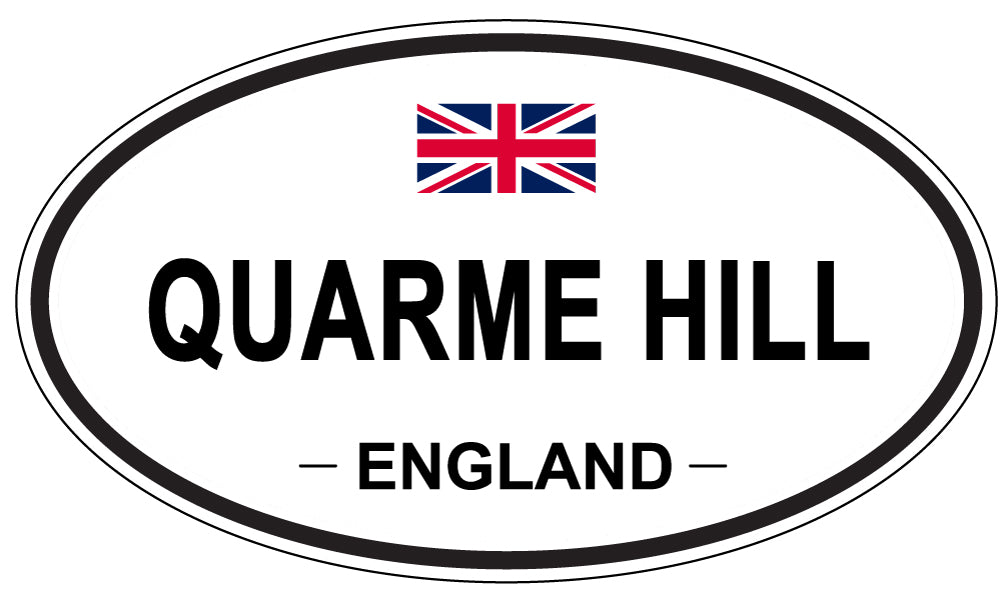 QUARME HILL, England - Oval Magnet