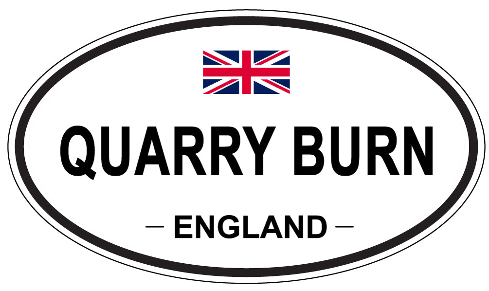 QUARRY BURN, England - Oval Magnet
