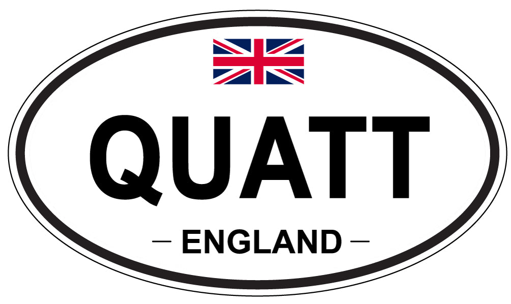 QUATT, England - Oval Magnet
