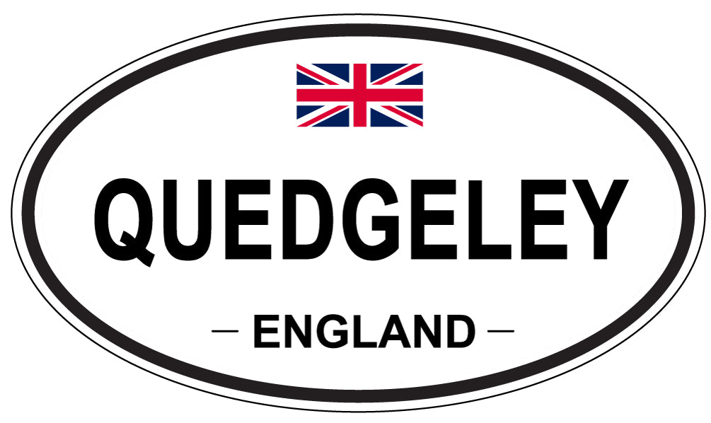 QUEDGELEY, England - Oval Magnet