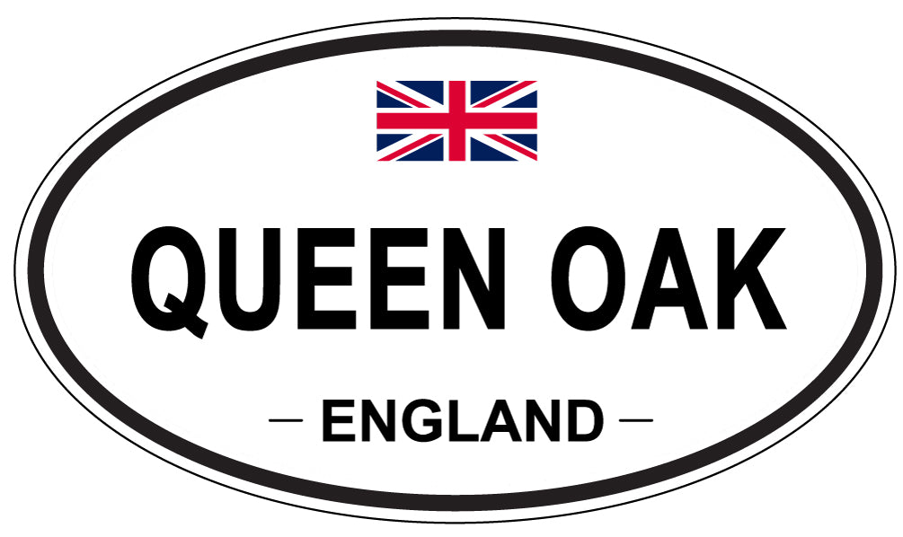 QUEEN OAK, England - Oval Magnet