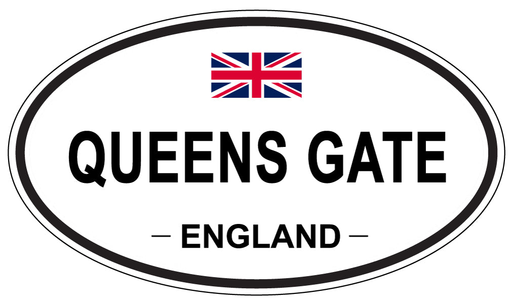 QUEENS GATE, England - Oval Magnet